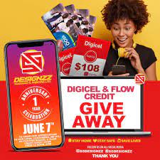 [9908] 100 Digicel/Flow Card