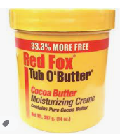 [81170] Red Fox Tub O' Butter Cocoa Butter