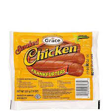 [5720] Grace Smoked Chicken Frankfurters 225g